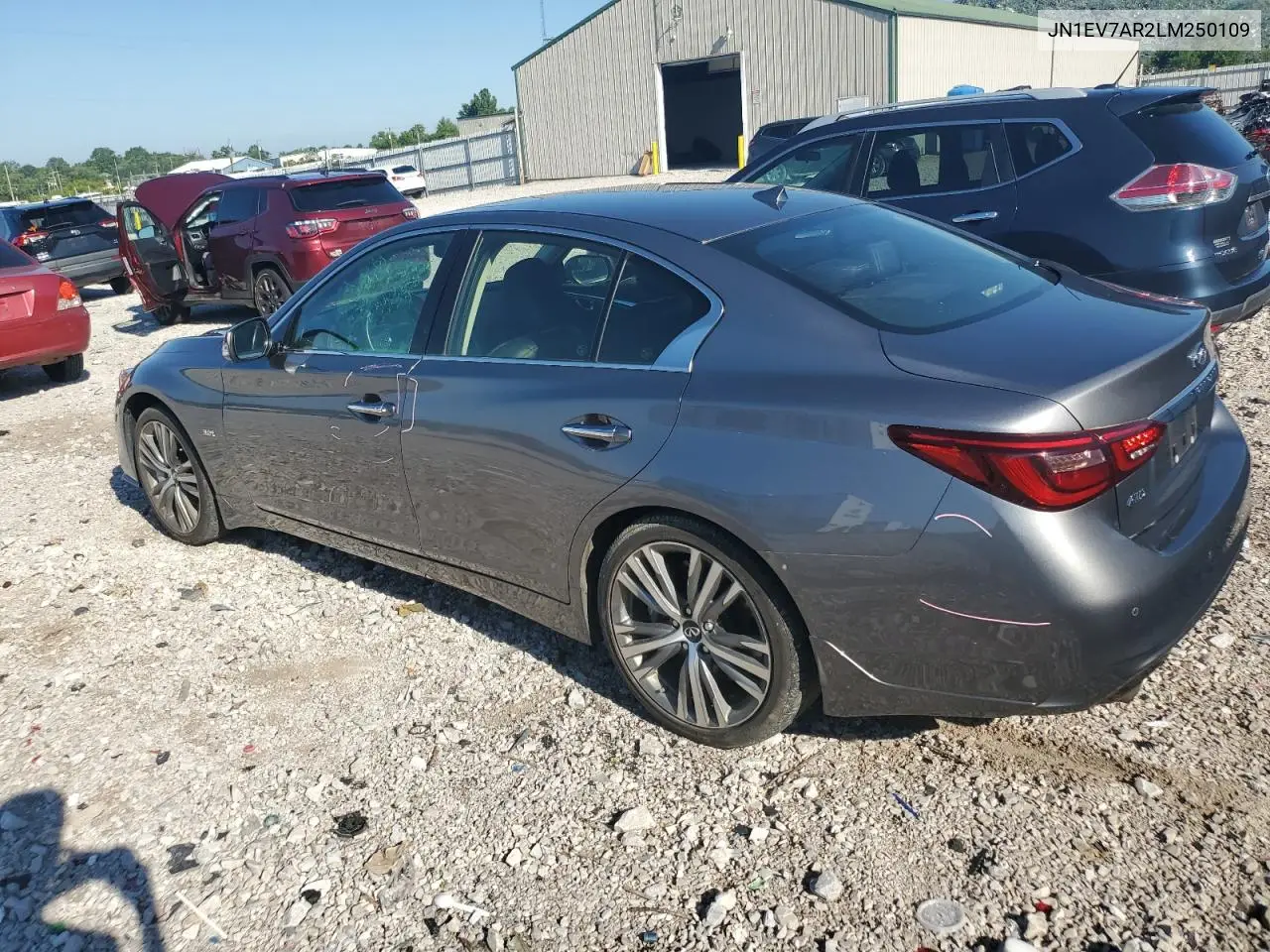 2020 Infiniti Q50 Pure VIN: JN1EV7AR2LM250109 Lot: 62774245