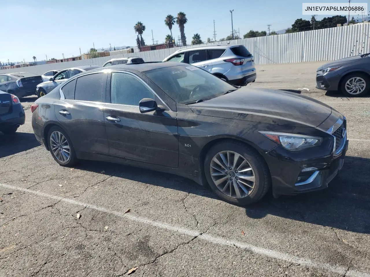 2020 Infiniti Q50 Pure VIN: JN1EV7AP6LM206886 Lot: 63850515