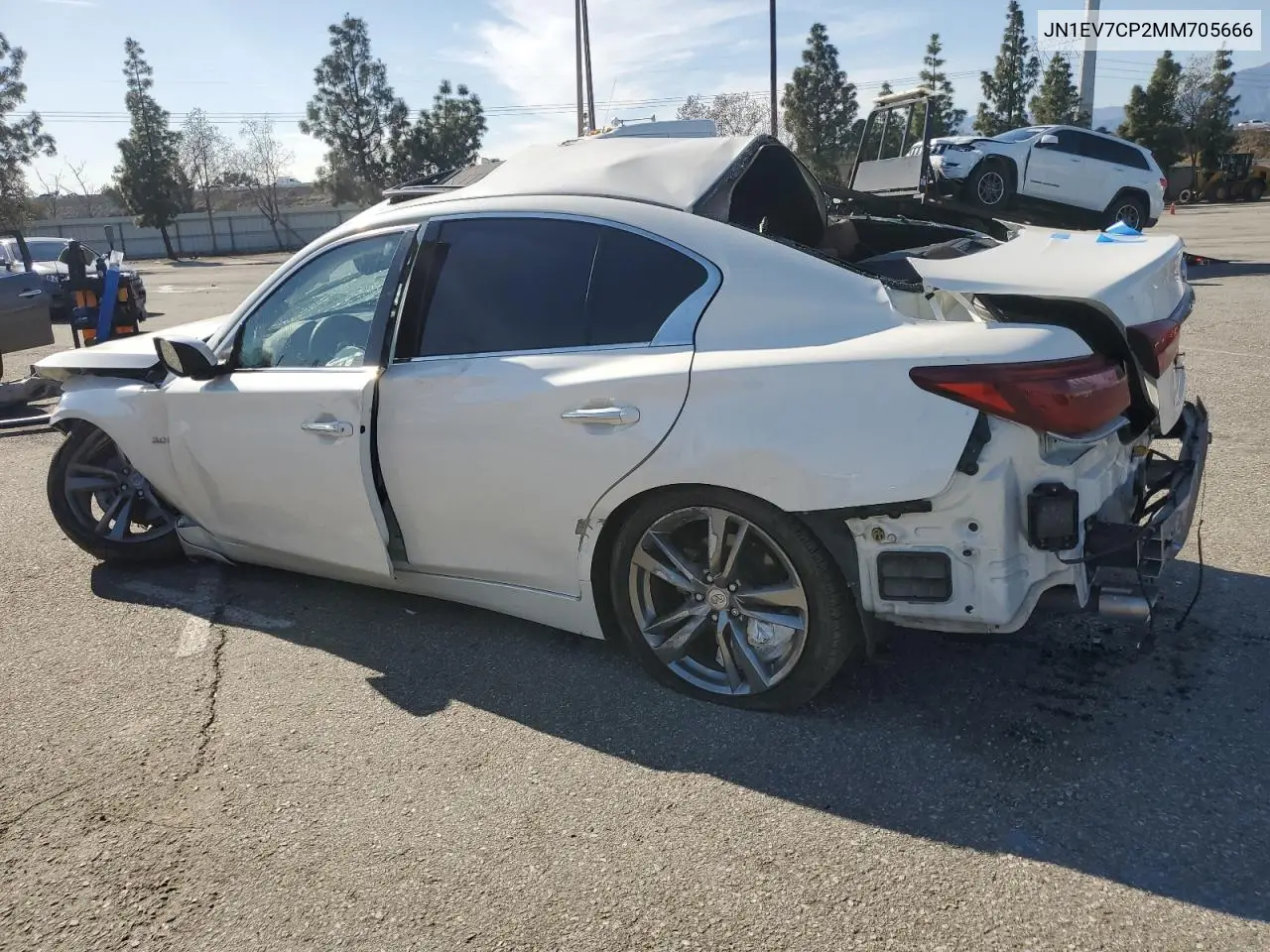 2021 Infiniti Q50 Sensory VIN: JN1EV7CP2MM705666 Lot: 49743425