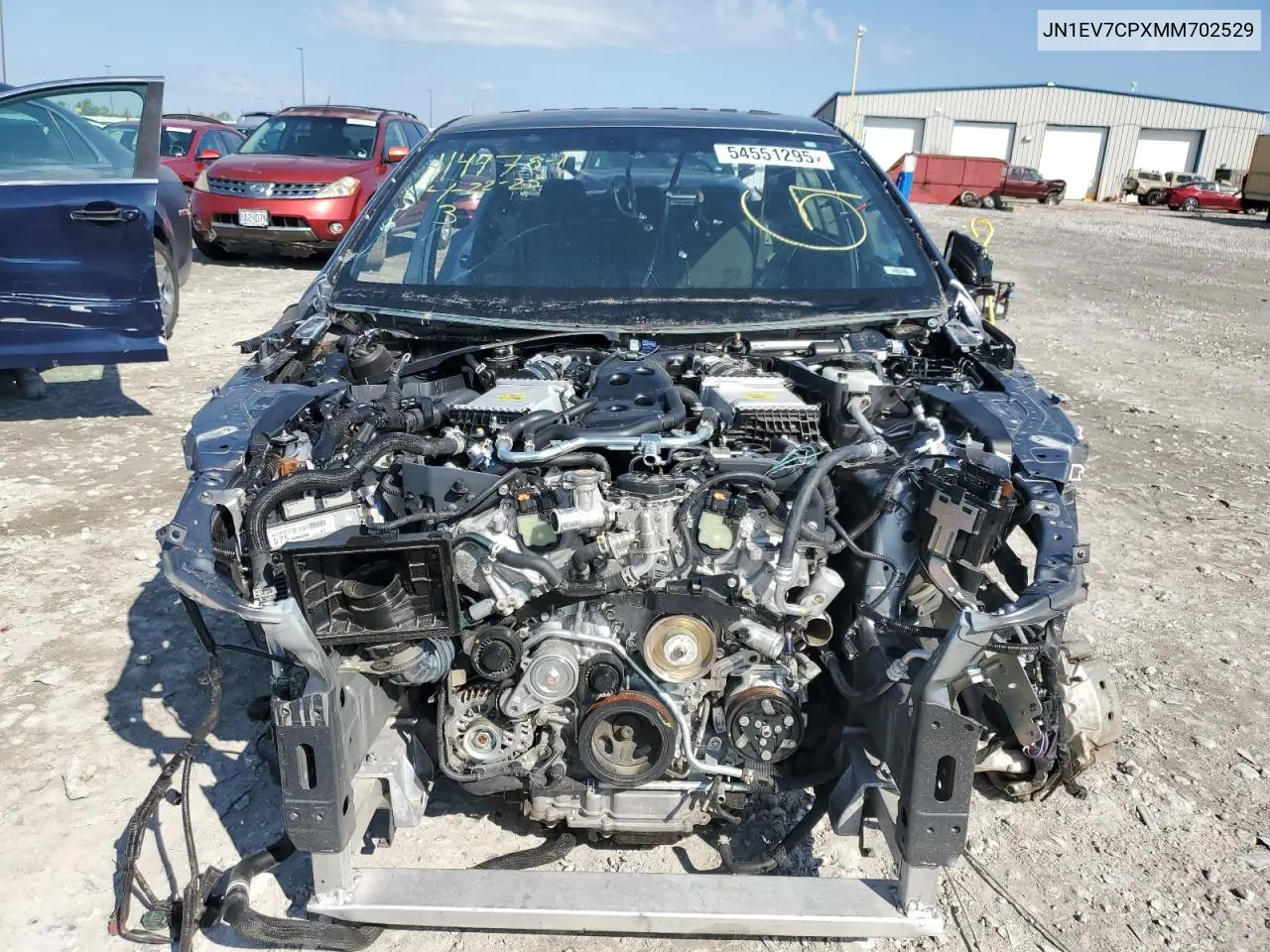 2021 Infiniti Q50 Sensory VIN: JN1EV7CPXMM702529 Lot: 54551295
