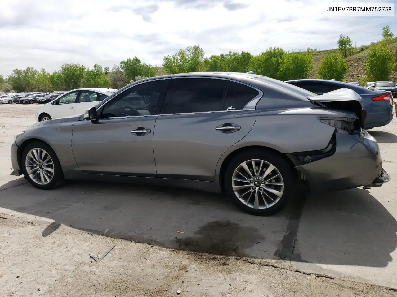 2021 Infiniti Q50 Luxe VIN: JN1EV7BR7MM752758 Lot: 55964125
