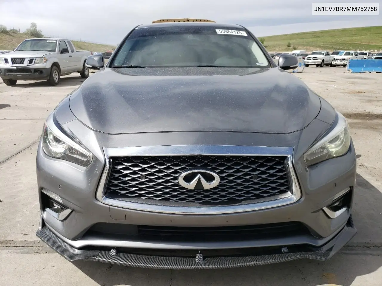 2021 Infiniti Q50 Luxe VIN: JN1EV7BR7MM752758 Lot: 55964125
