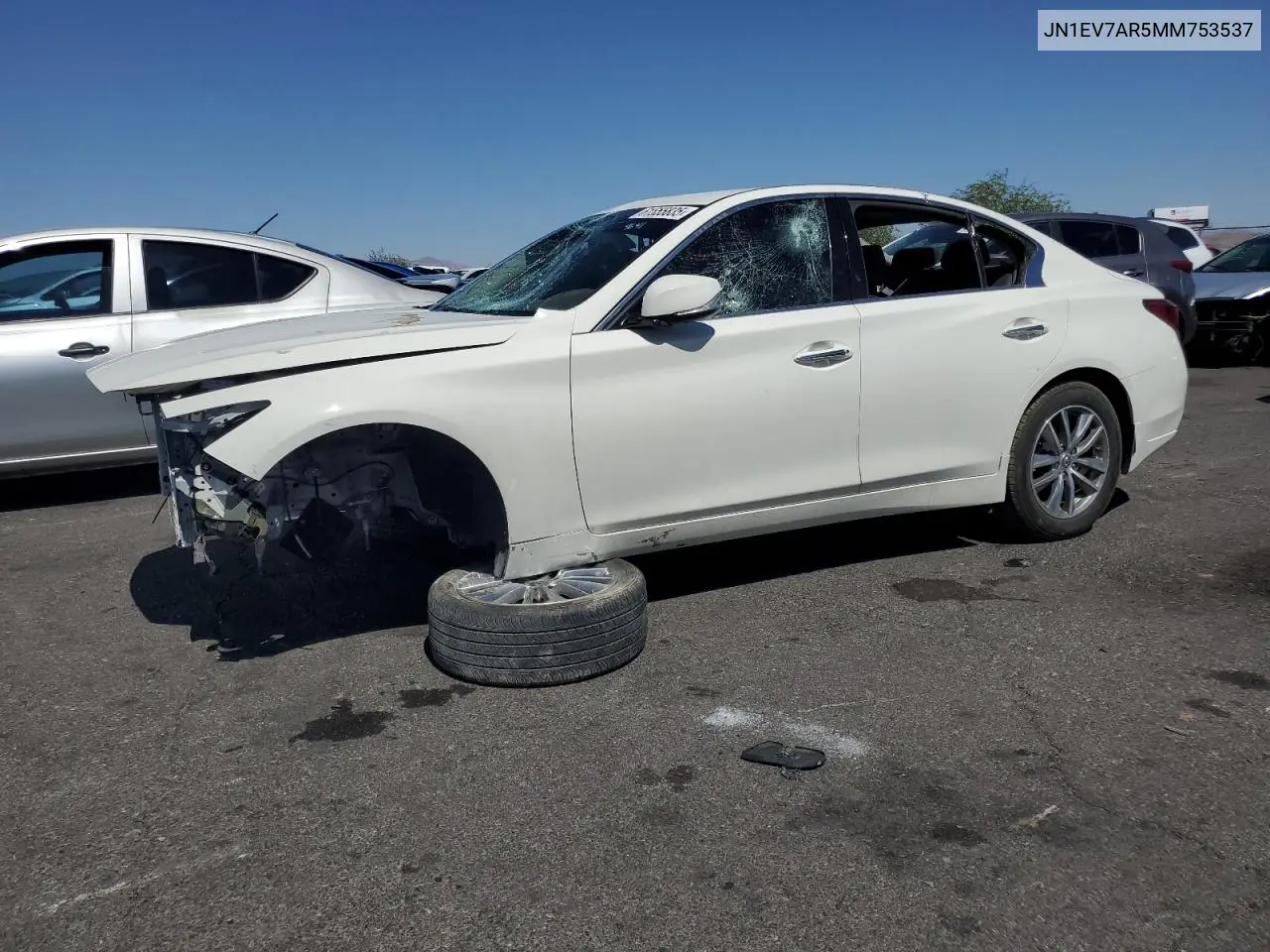 2021 Infiniti Q50 Pure VIN: JN1EV7AR5MM753537 Lot: 61655835