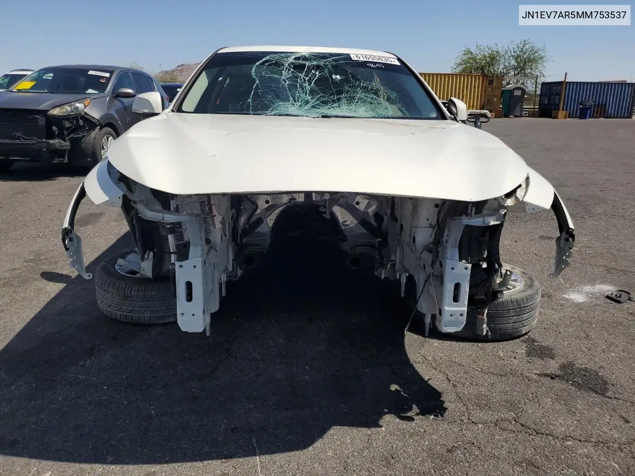 2021 Infiniti Q50 Pure VIN: JN1EV7AR5MM753537 Lot: 61655835