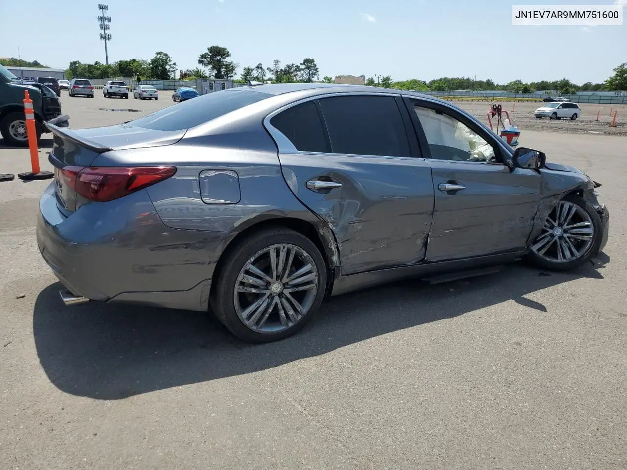 2021 Infiniti Q50 Pure VIN: JN1EV7AR9MM751600 Lot: 61756015