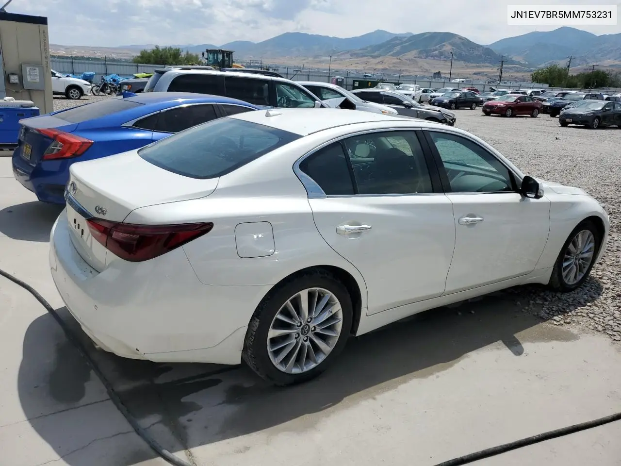 2021 Infiniti Q50 Luxe VIN: JN1EV7BR5MM753231 Lot: 61962145