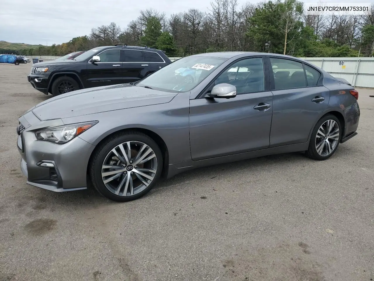 2021 Infiniti Q50 Sensory VIN: JN1EV7CR2MM753301 Lot: 62147435