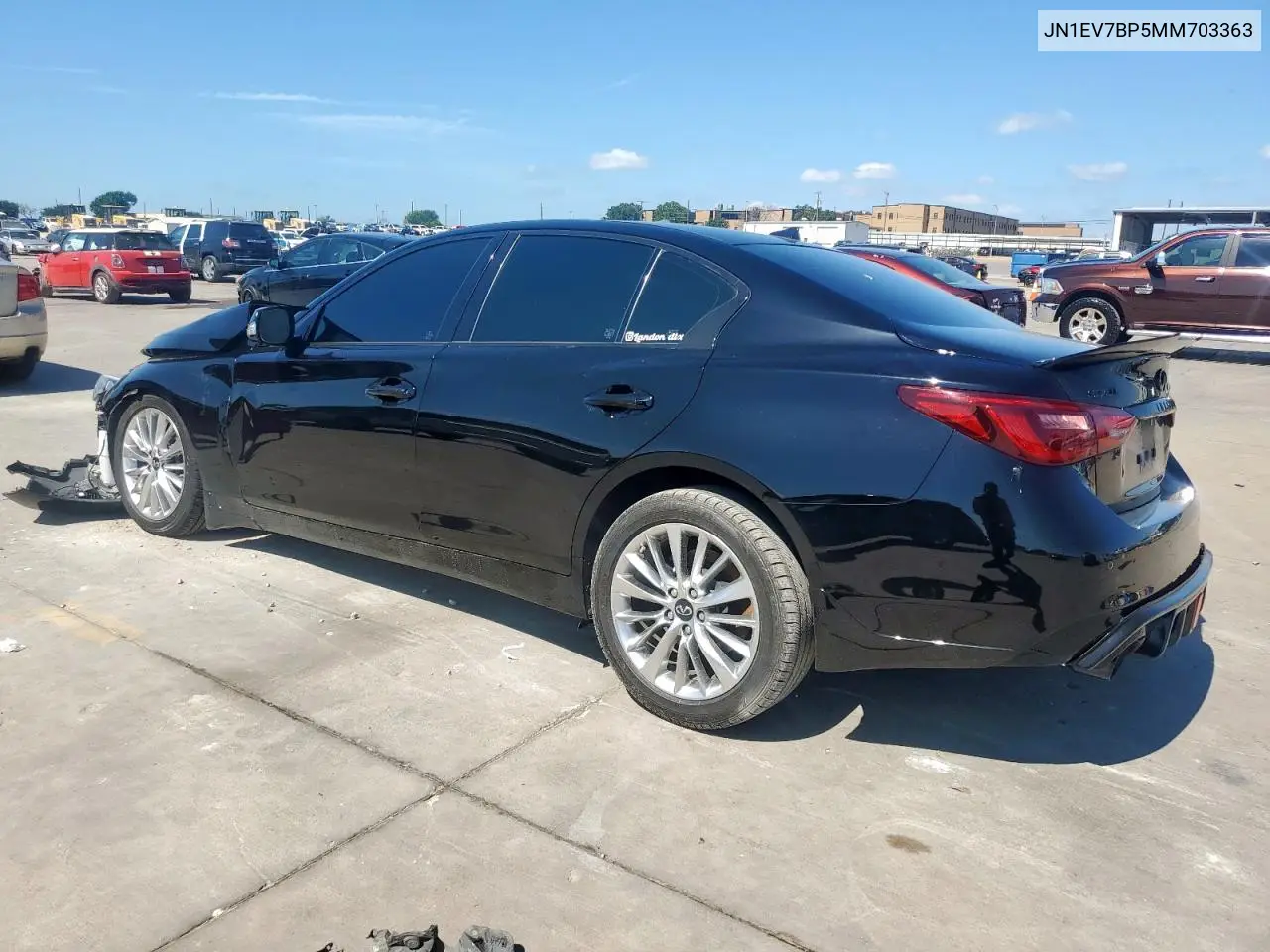2021 Infiniti Q50 Luxe VIN: JN1EV7BP5MM703363 Lot: 62889345