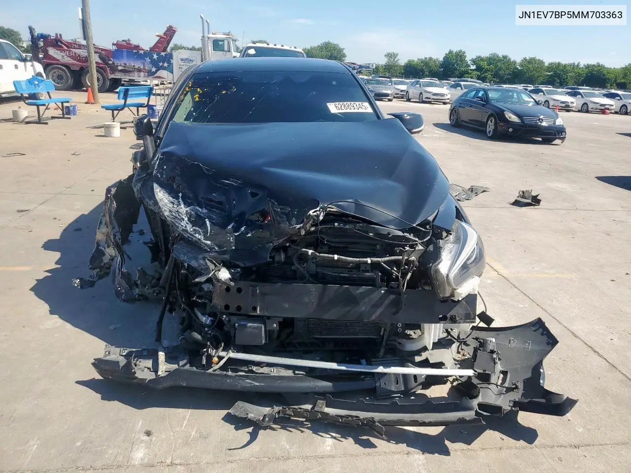 2021 Infiniti Q50 Luxe VIN: JN1EV7BP5MM703363 Lot: 62889345