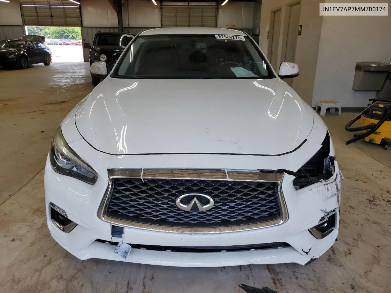 2021 Infiniti Q50 Pure VIN: JN1EV7AP7MM700174 Lot: 62968275
