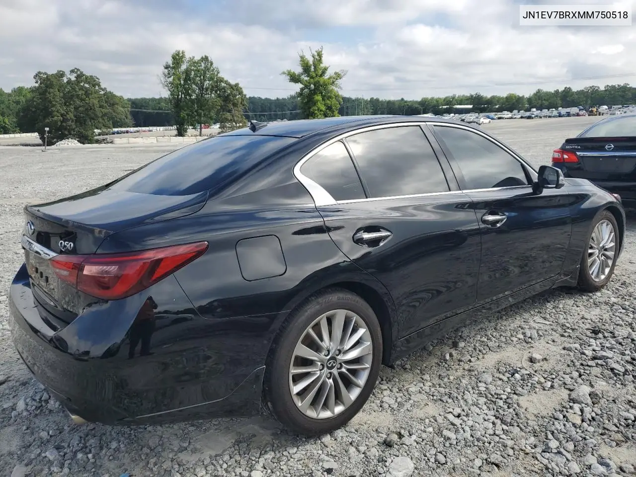 2021 Infiniti Q50 Luxe VIN: JN1EV7BRXMM750518 Lot: 63014925