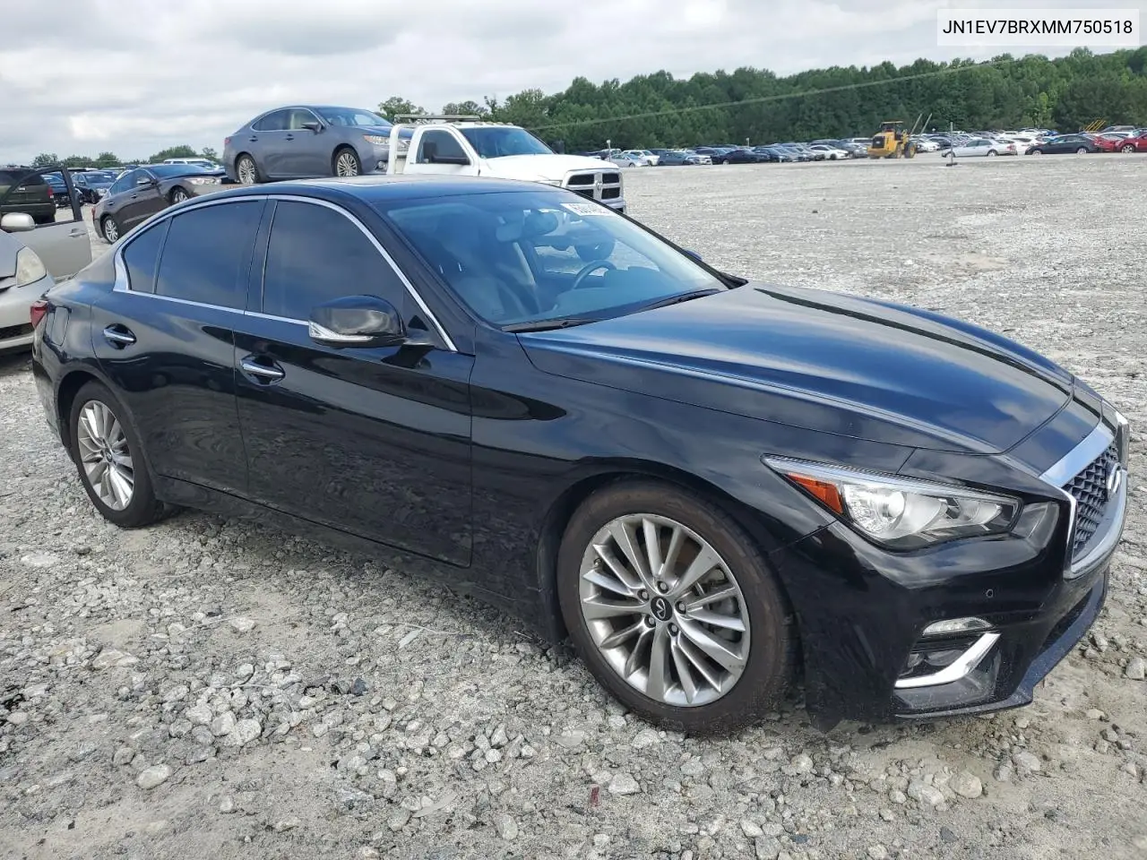 2021 Infiniti Q50 Luxe VIN: JN1EV7BRXMM750518 Lot: 63014925