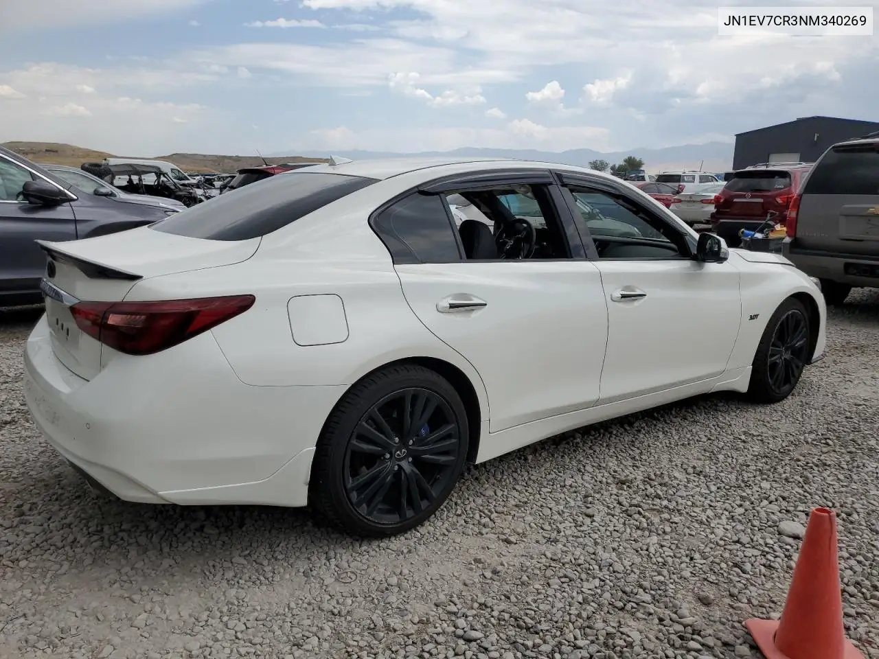 2022 Infiniti Q50 Sensory VIN: JN1EV7CR3NM340269 Lot: 62420395