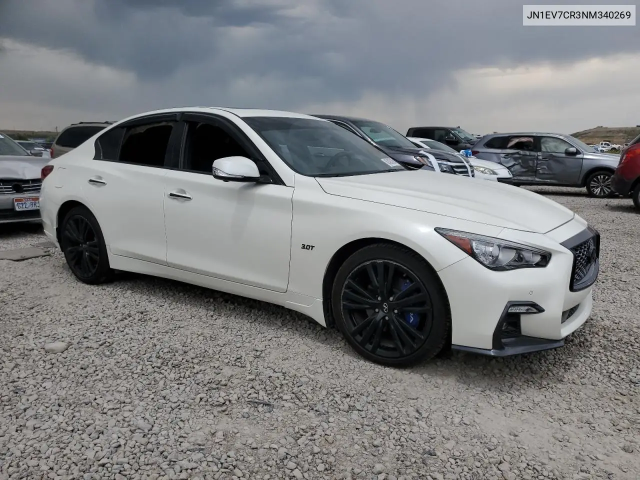 2022 Infiniti Q50 Sensory VIN: JN1EV7CR3NM340269 Lot: 62420395