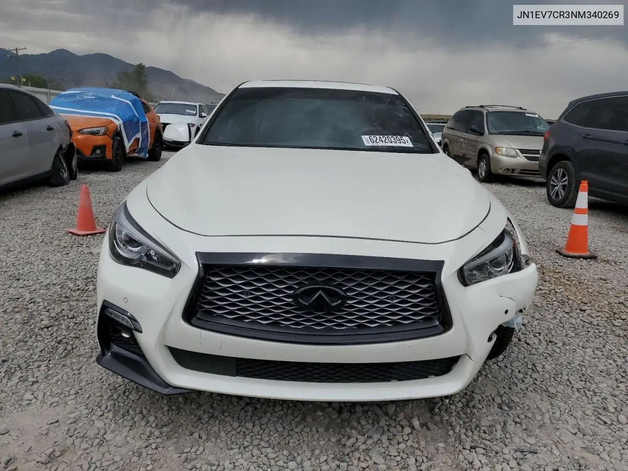 2022 Infiniti Q50 Sensory VIN: JN1EV7CR3NM340269 Lot: 62420395