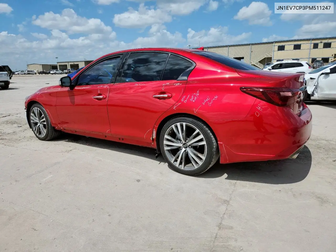 2023 Infiniti Q50 Sensory VIN: JN1EV7CP3PM511247 Lot: 62540605