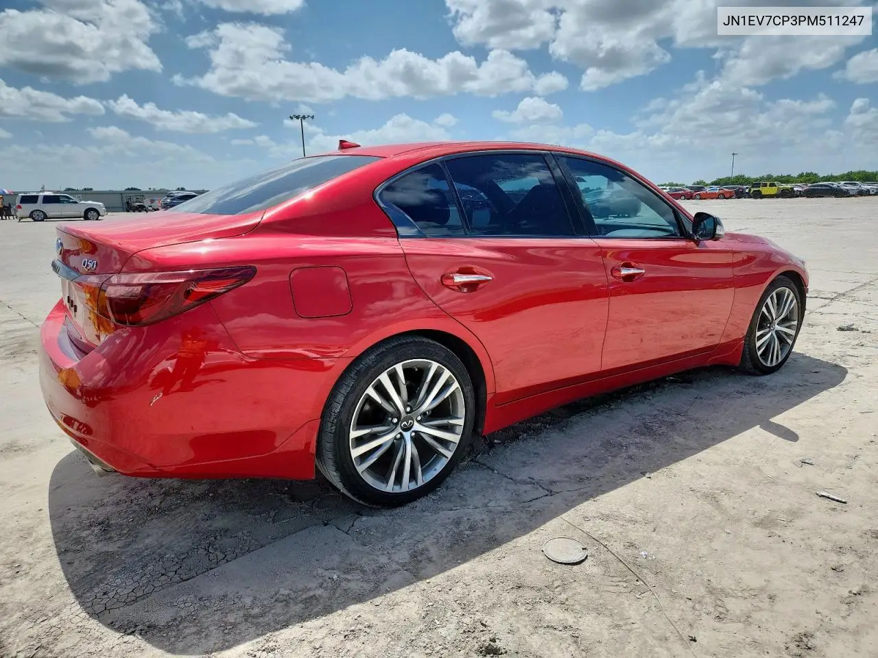 2023 Infiniti Q50 Sensory VIN: JN1EV7CP3PM511247 Lot: 62540605