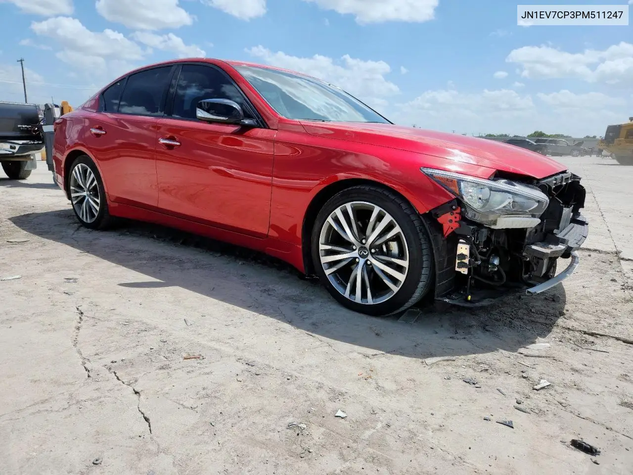 2023 Infiniti Q50 Sensory VIN: JN1EV7CP3PM511247 Lot: 62540605