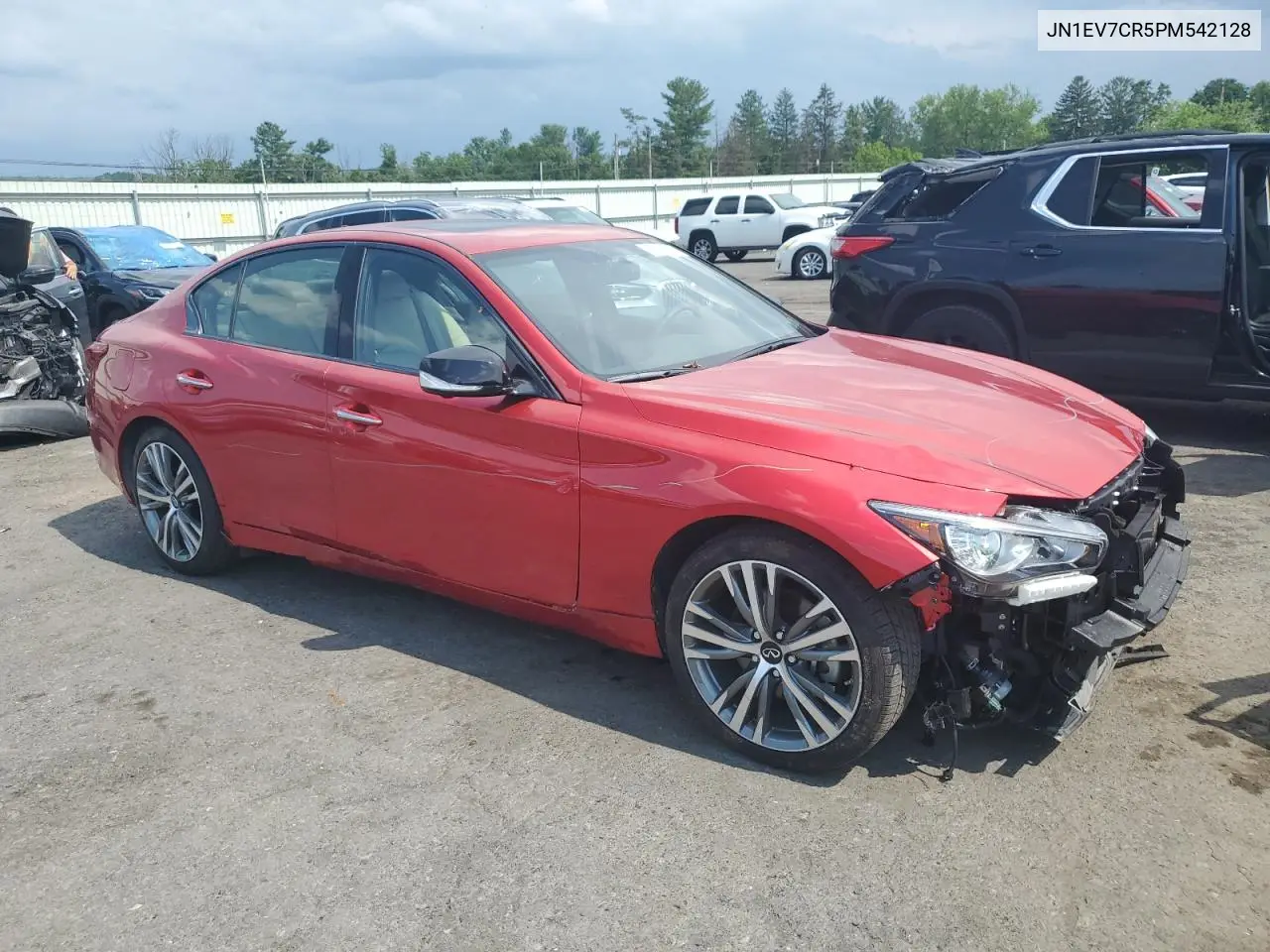 2023 Infiniti Q50 Sensory VIN: JN1EV7CR5PM542128 Lot: 63272755