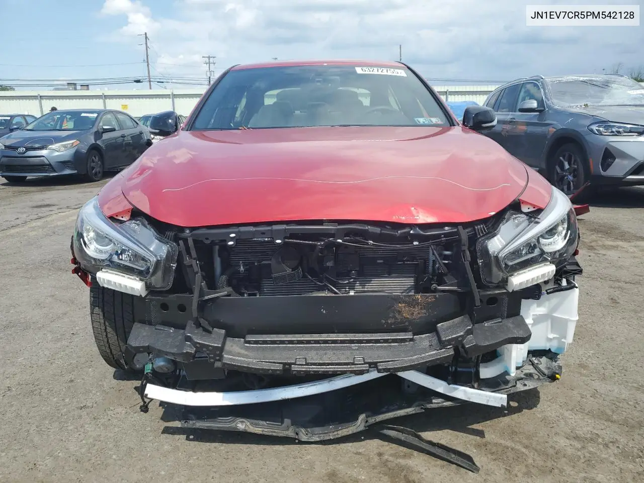 2023 Infiniti Q50 Sensory VIN: JN1EV7CR5PM542128 Lot: 63272755