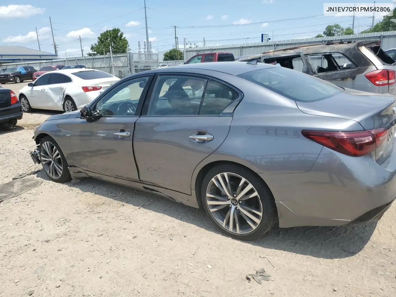 2023 Infiniti Q50 Sensory VIN: JN1EV7CR1PM542806 Lot: 63419765