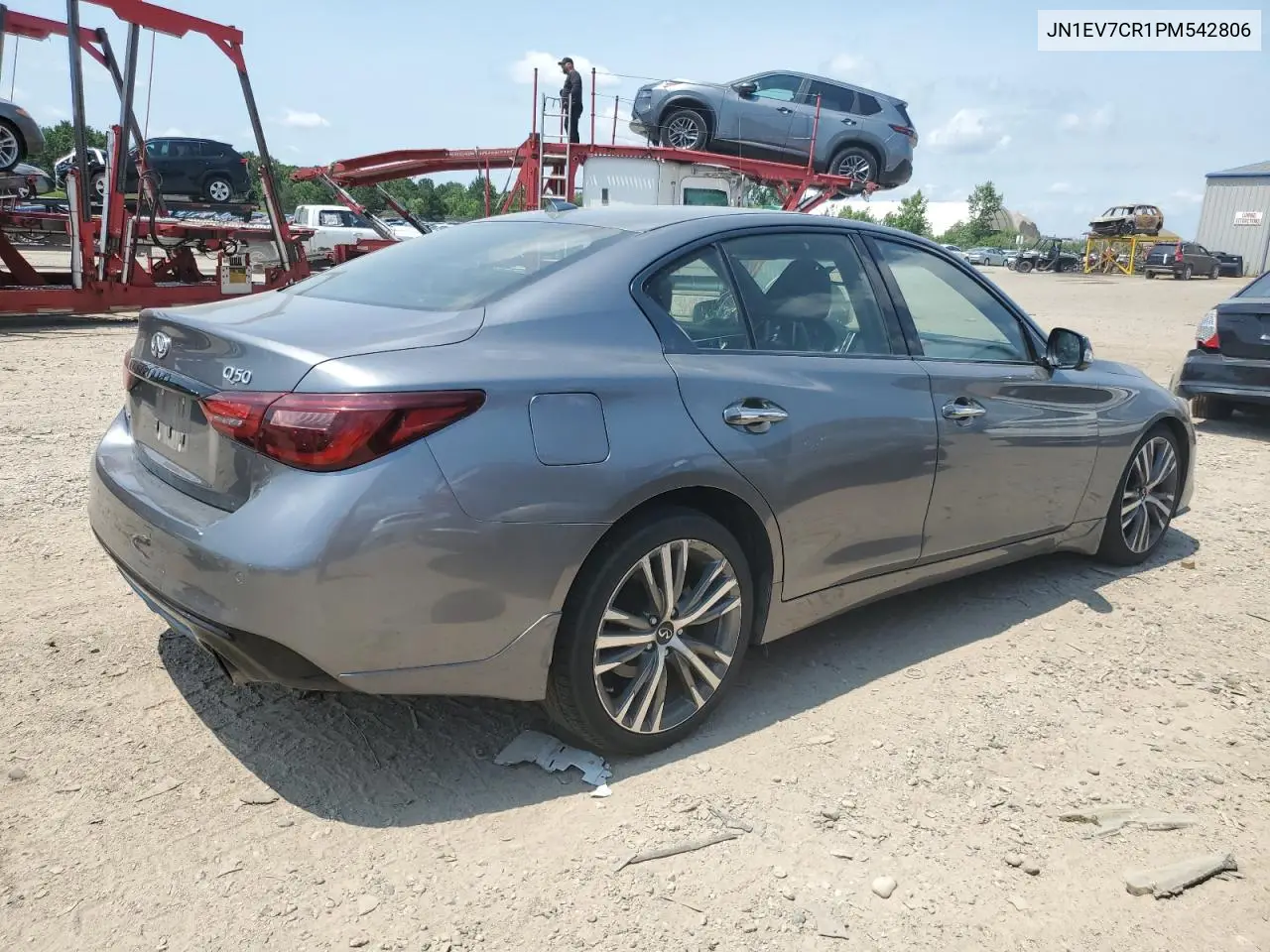 2023 Infiniti Q50 Sensory VIN: JN1EV7CR1PM542806 Lot: 63419765