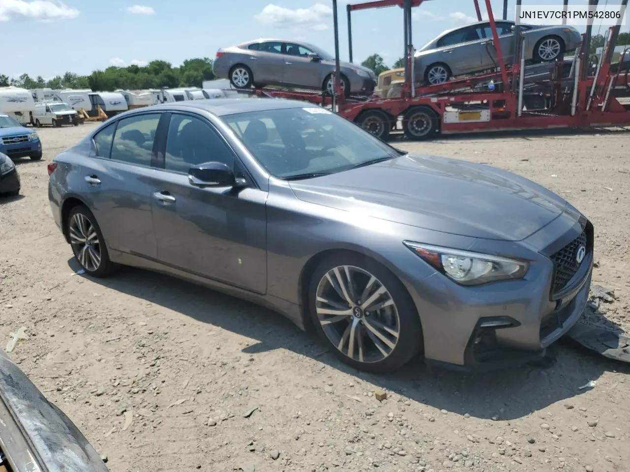 2023 Infiniti Q50 Sensory VIN: JN1EV7CR1PM542806 Lot: 63419765