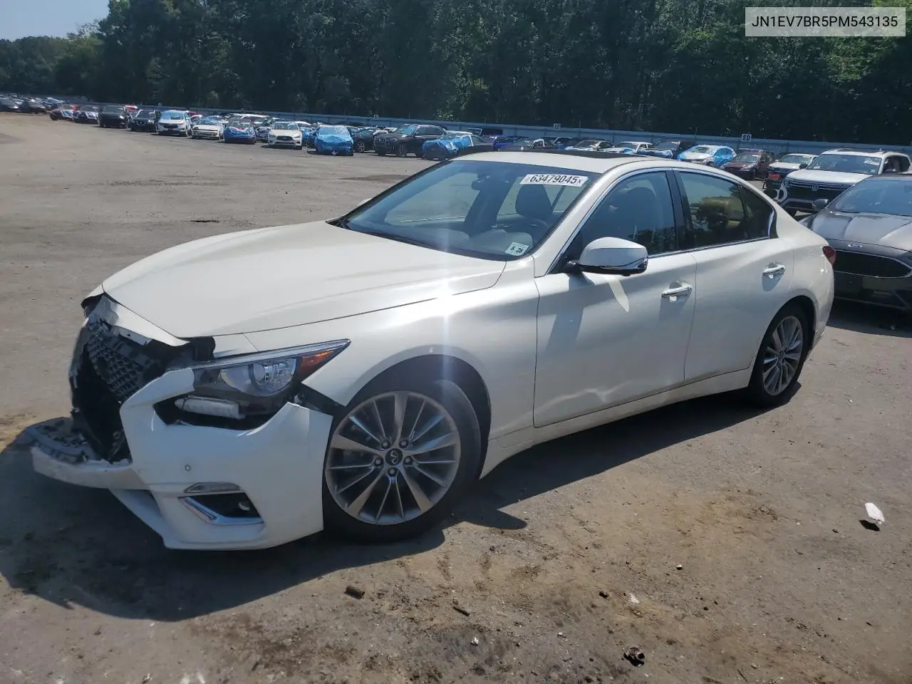 2023 Infiniti Q50 Luxe VIN: JN1EV7BR5PM543135 Lot: 63479045