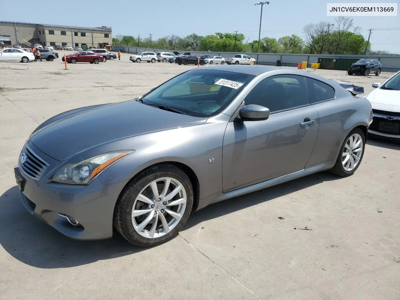 2014 Infiniti Q60 Journey VIN: JN1CV6EK0EM113669 Lot: 51317425