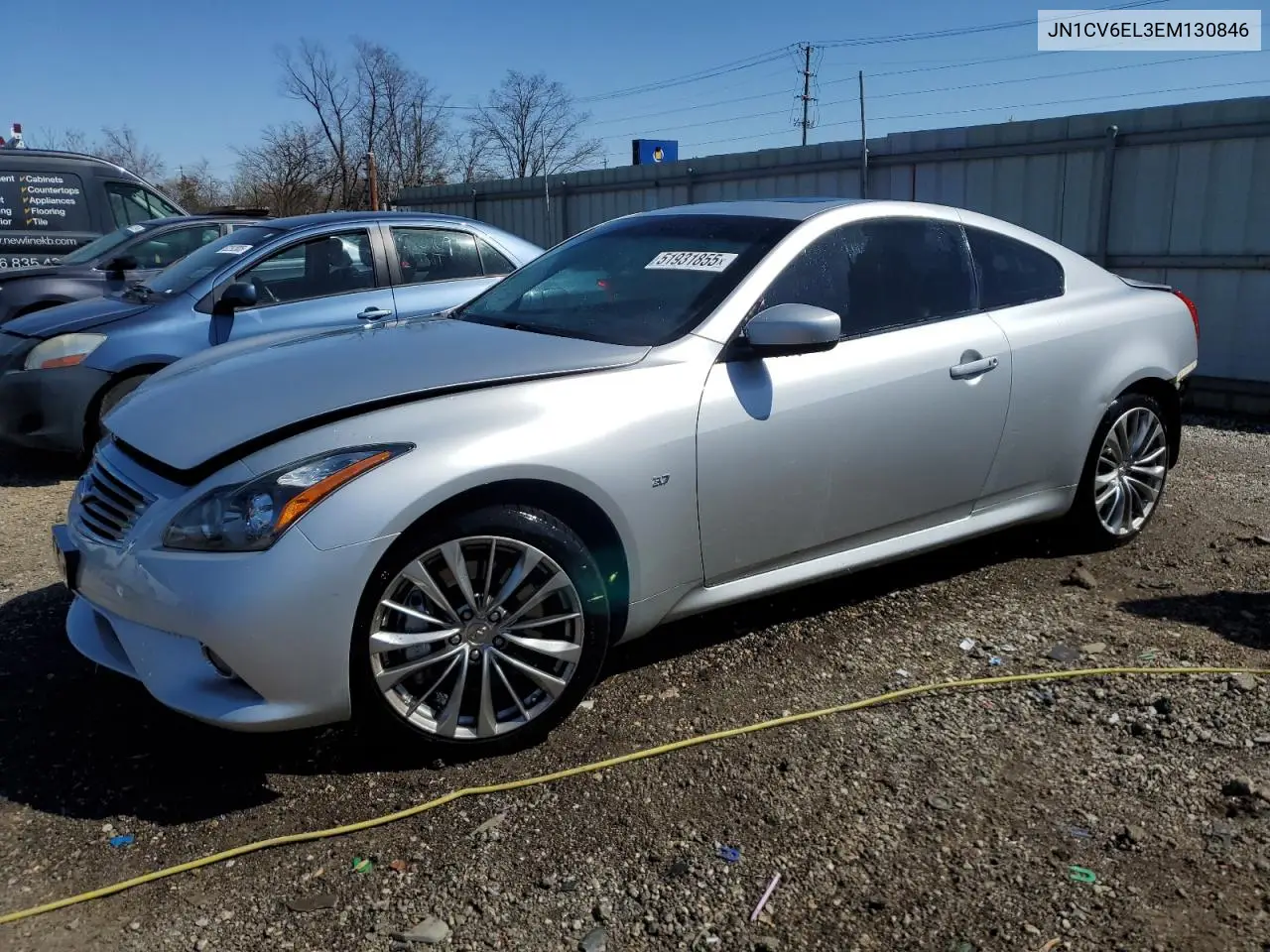 2014 Infiniti Q60 Journey VIN: JN1CV6EL3EM130846 Lot: 51931855