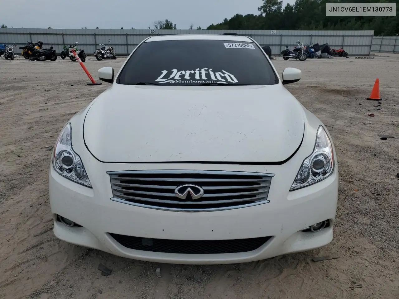 2014 Infiniti Q60 Journey VIN: JN1CV6EL1EM130778 Lot: 57210085