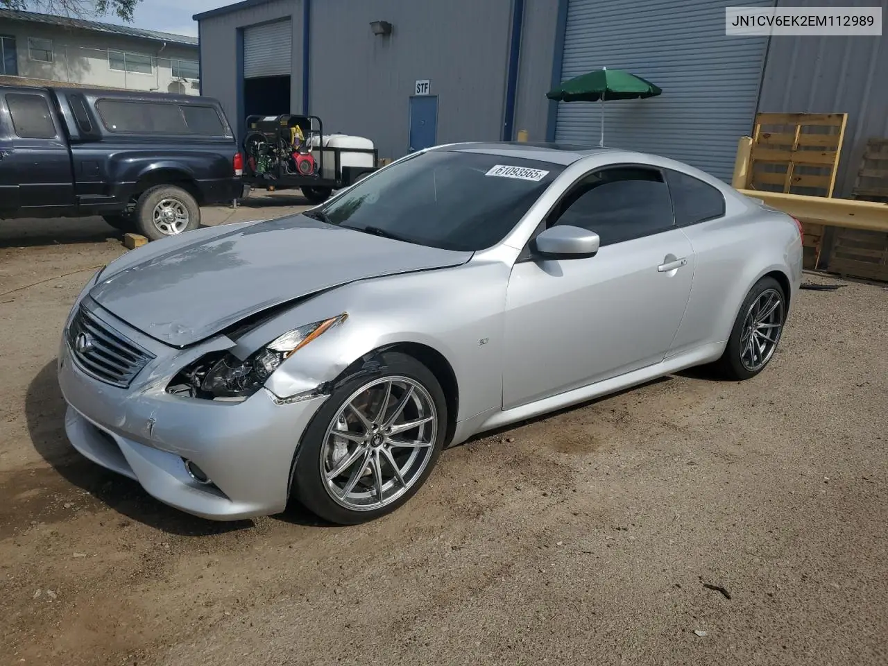 2014 Infiniti Q60 Journey VIN: JN1CV6EK2EM112989 Lot: 61093565