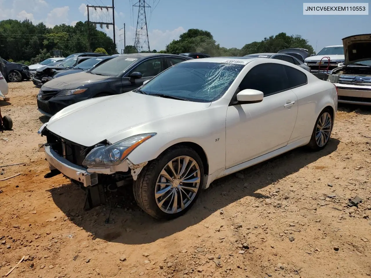 2014 Infiniti Q60 Journey VIN: JN1CV6EKXEM110553 Lot: 62891865