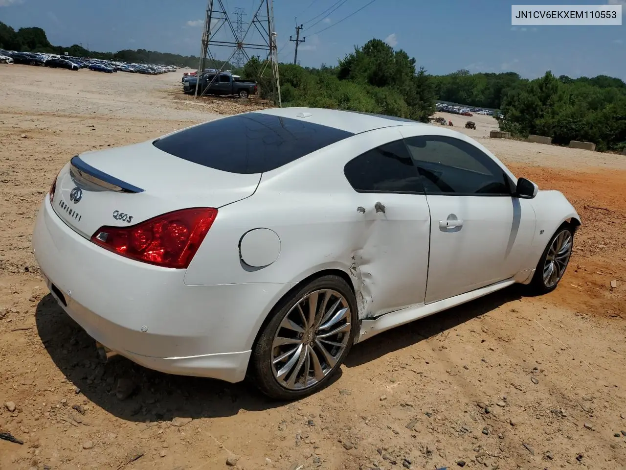 2014 Infiniti Q60 Journey VIN: JN1CV6EKXEM110553 Lot: 62891865