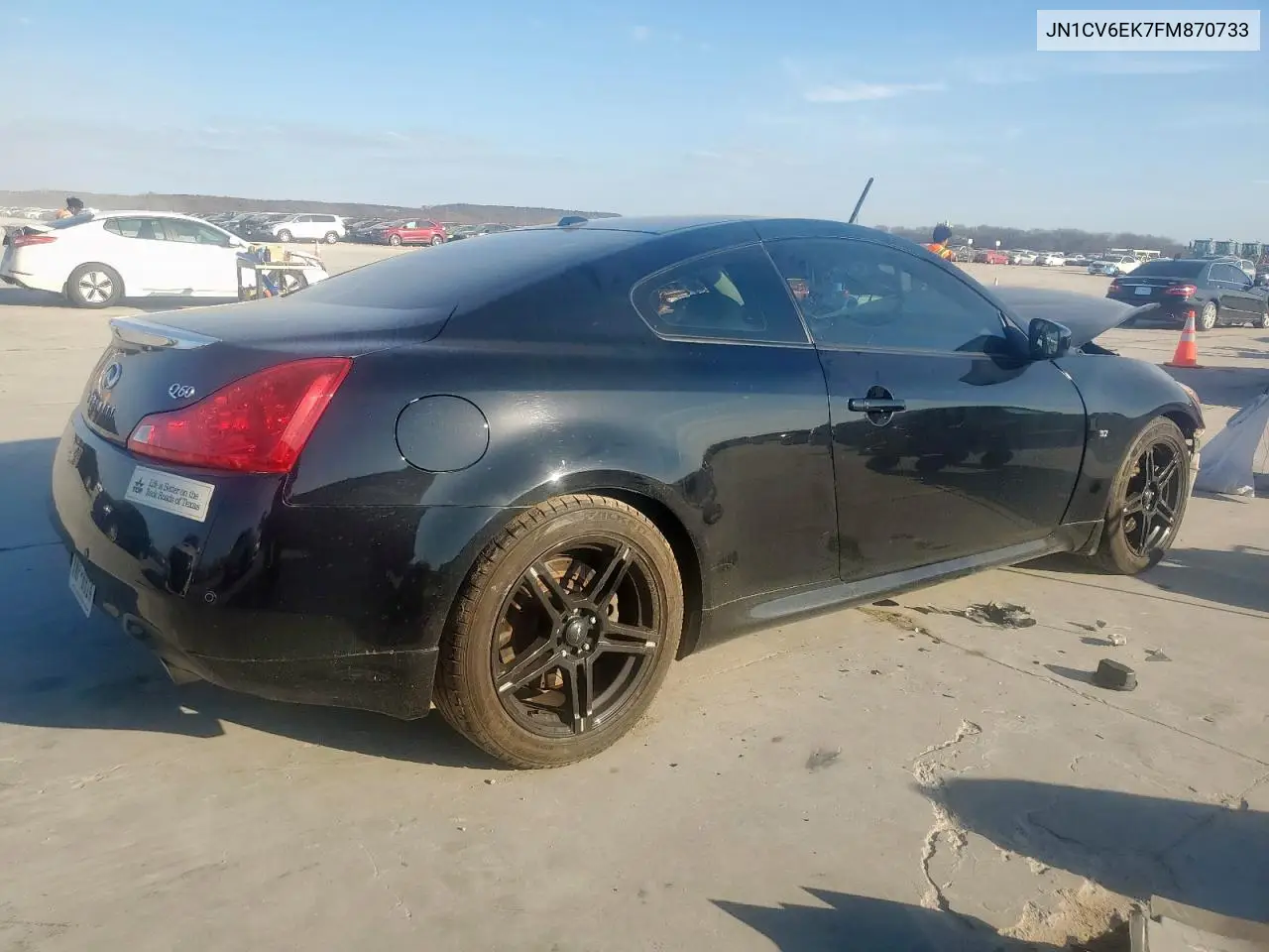 2015 Infiniti Q60 Journey VIN: JN1CV6EK7FM870733 Lot: 47119095