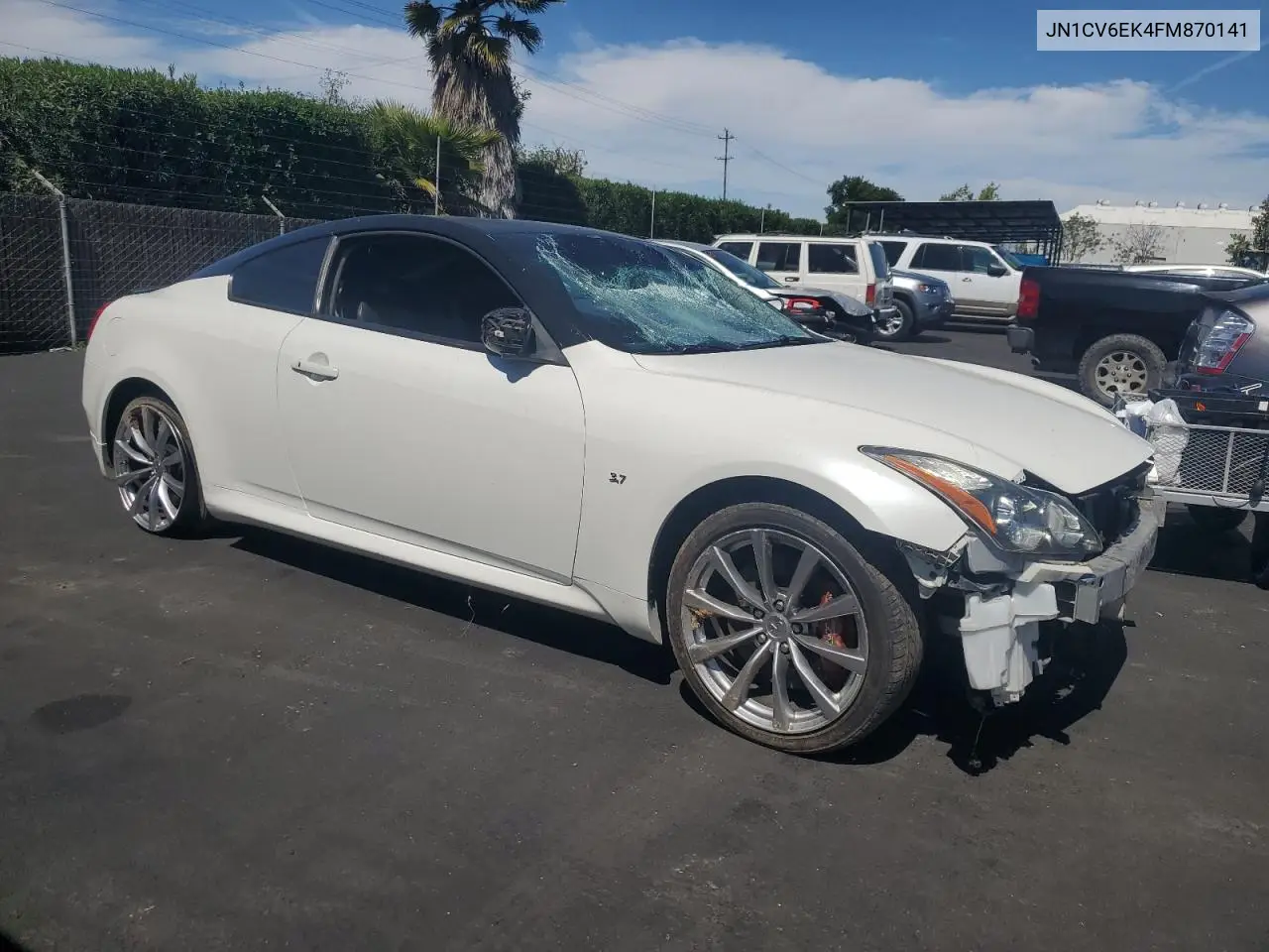 2015 Infiniti Q60 Journey VIN: JN1CV6EK4FM870141 Lot: 52648095