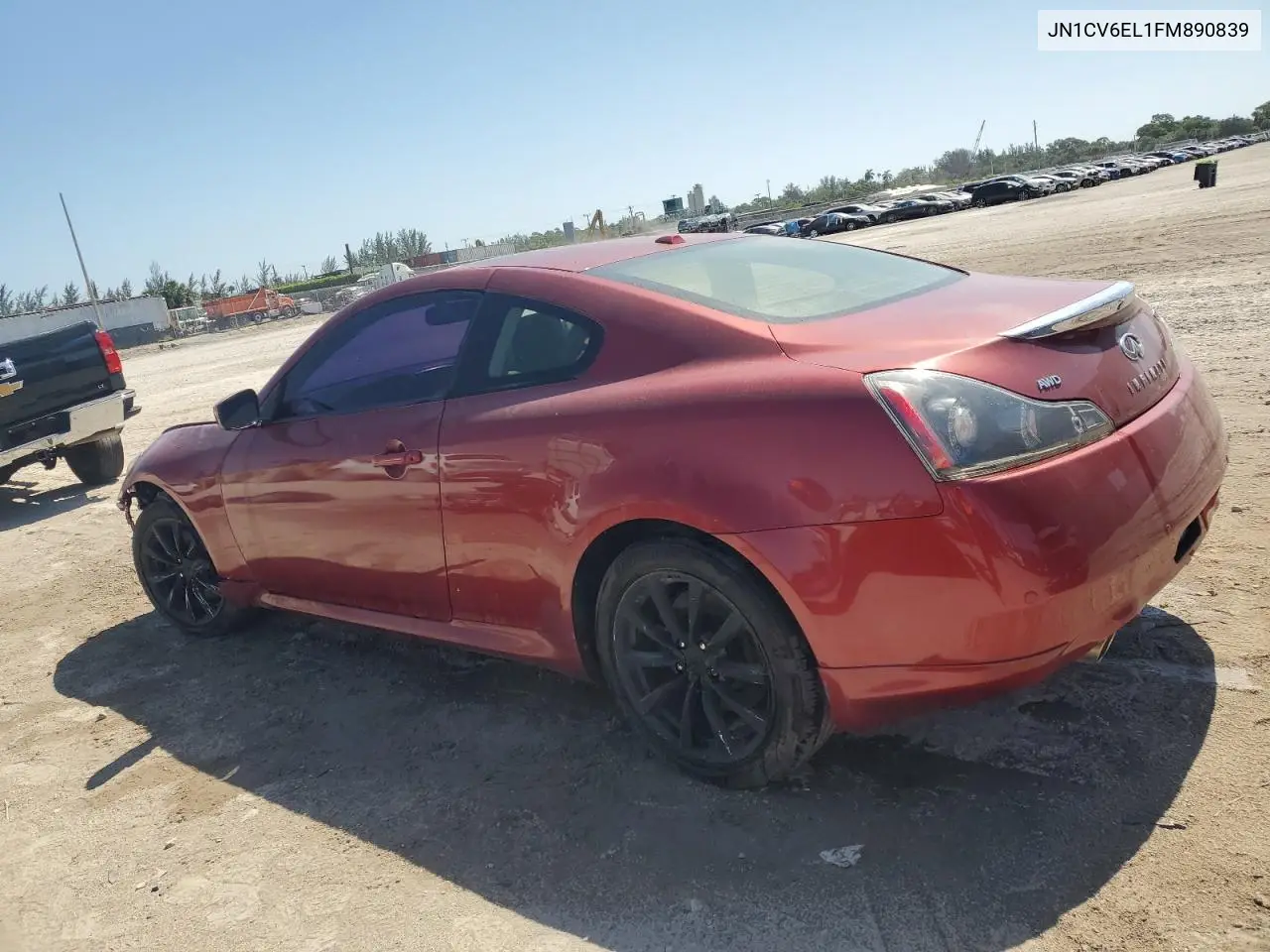 2015 Infiniti Q60 Journey VIN: JN1CV6EL1FM890839 Lot: 57445665