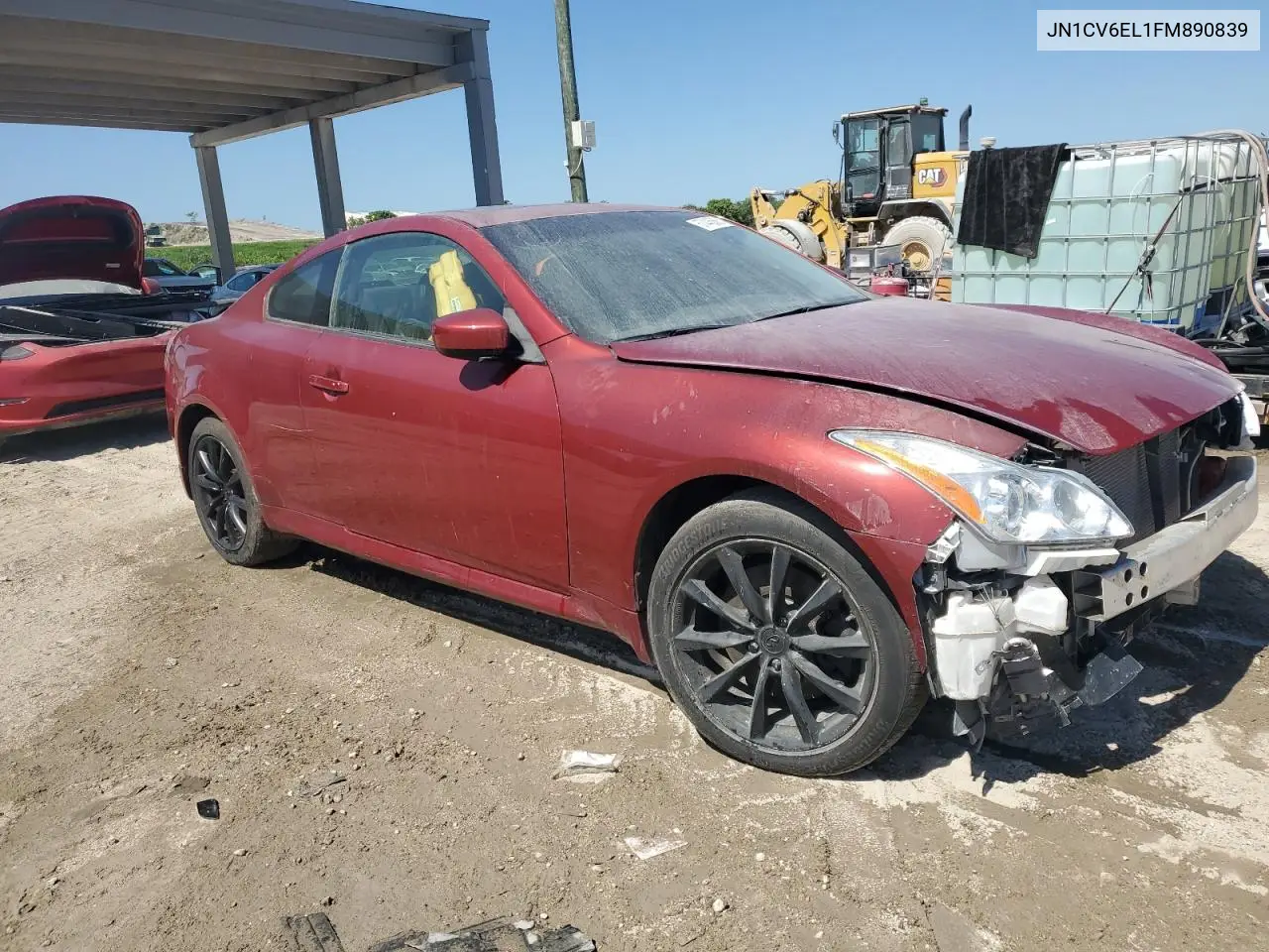 2015 Infiniti Q60 Journey VIN: JN1CV6EL1FM890839 Lot: 57445665