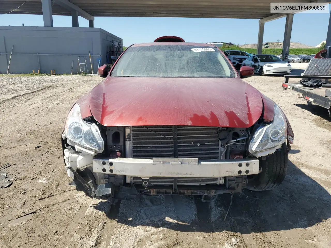 2015 Infiniti Q60 Journey VIN: JN1CV6EL1FM890839 Lot: 57445665