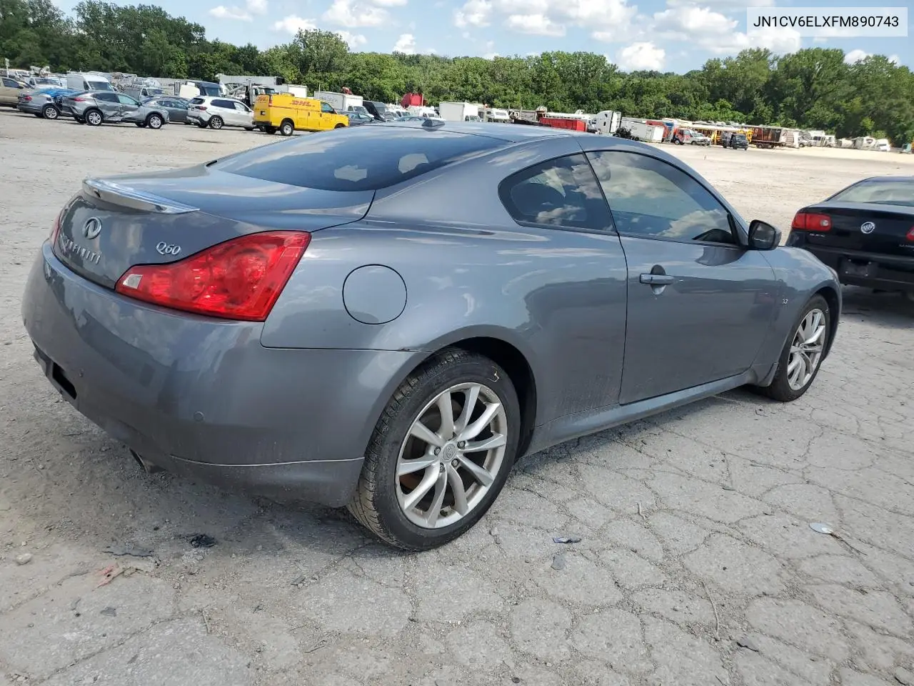 2015 Infiniti Q60 Journey VIN: JN1CV6ELXFM890743 Lot: 63135065
