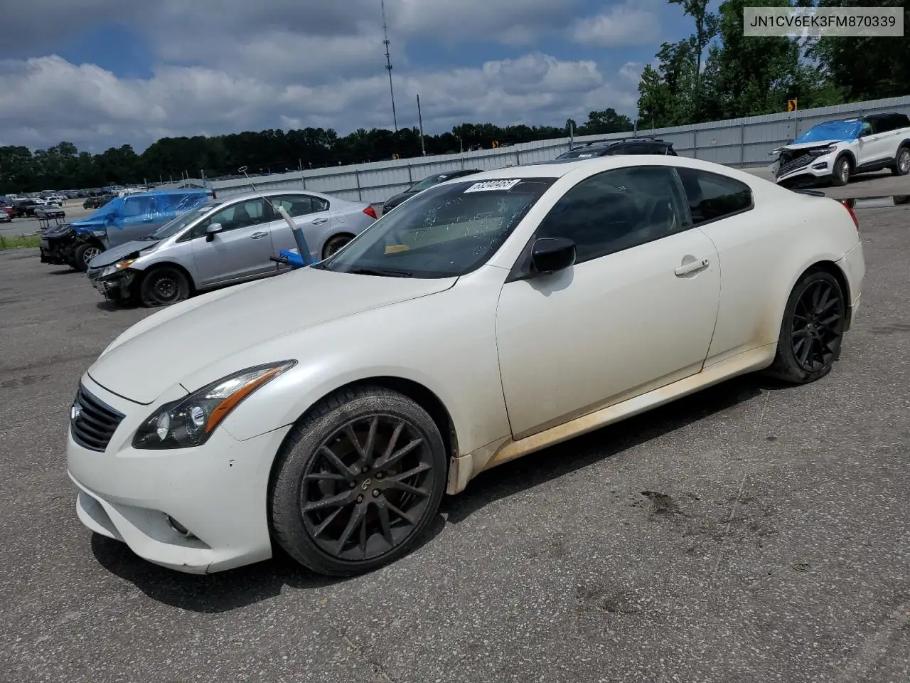 2015 Infiniti Q60 Journey VIN: JN1CV6EK3FM870339 Lot: 63240465