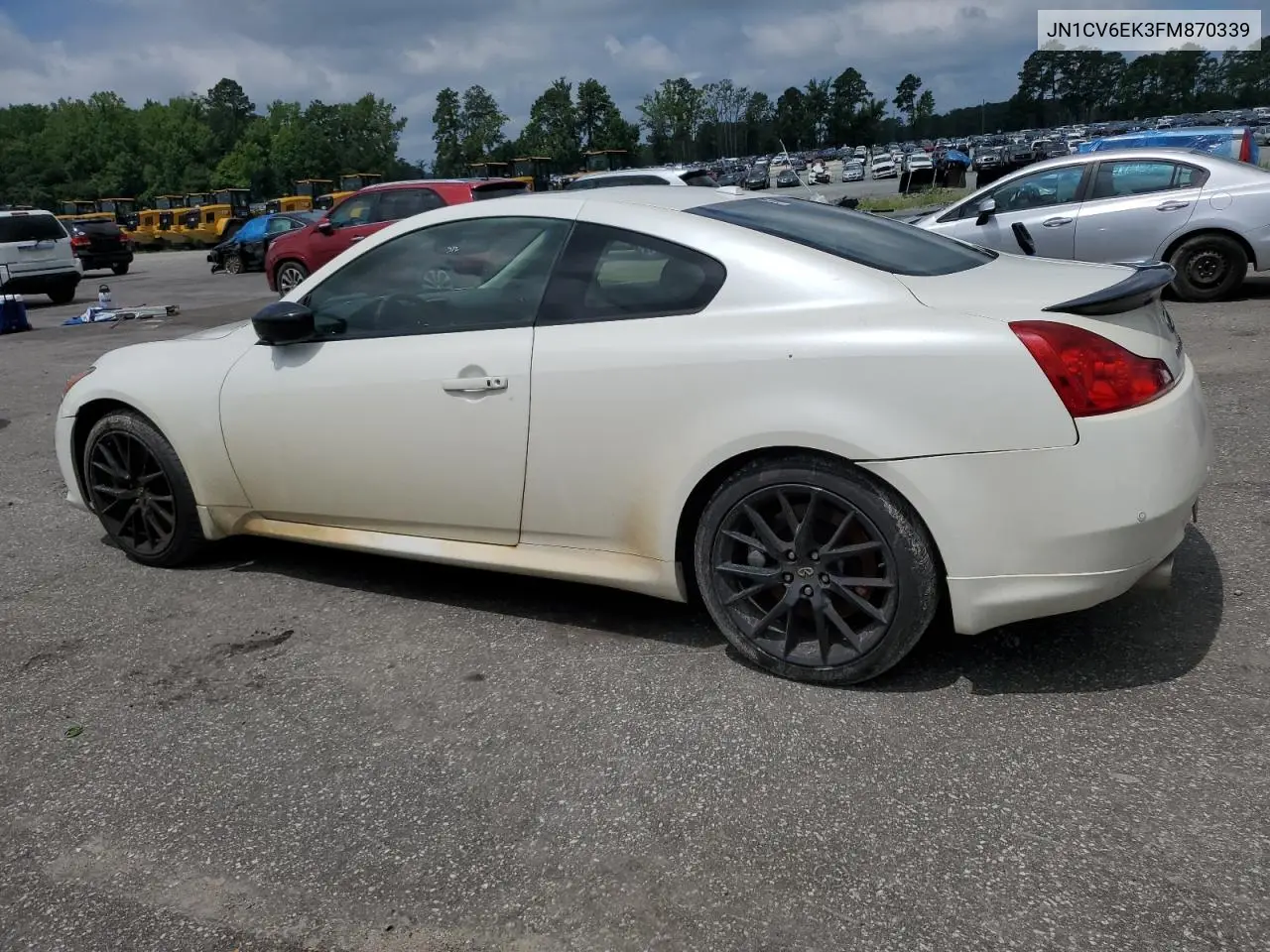 2015 Infiniti Q60 Journey VIN: JN1CV6EK3FM870339 Lot: 63240465