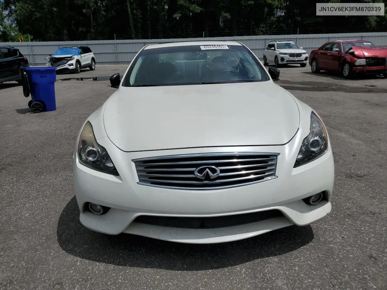 2015 Infiniti Q60 Journey VIN: JN1CV6EK3FM870339 Lot: 63240465