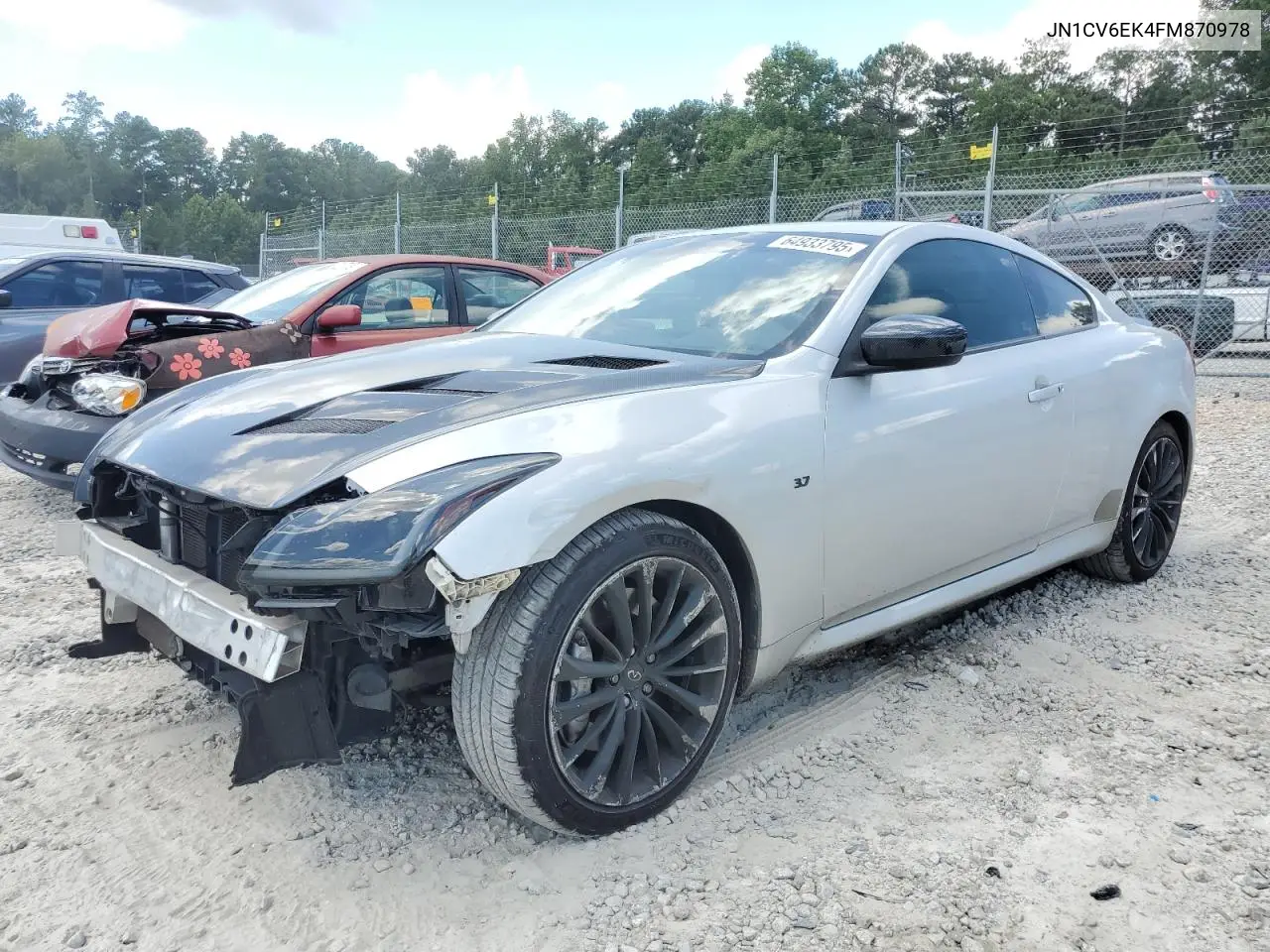 2015 Infiniti Q60 Journey VIN: JN1CV6EK4FM870978 Lot: 64933795