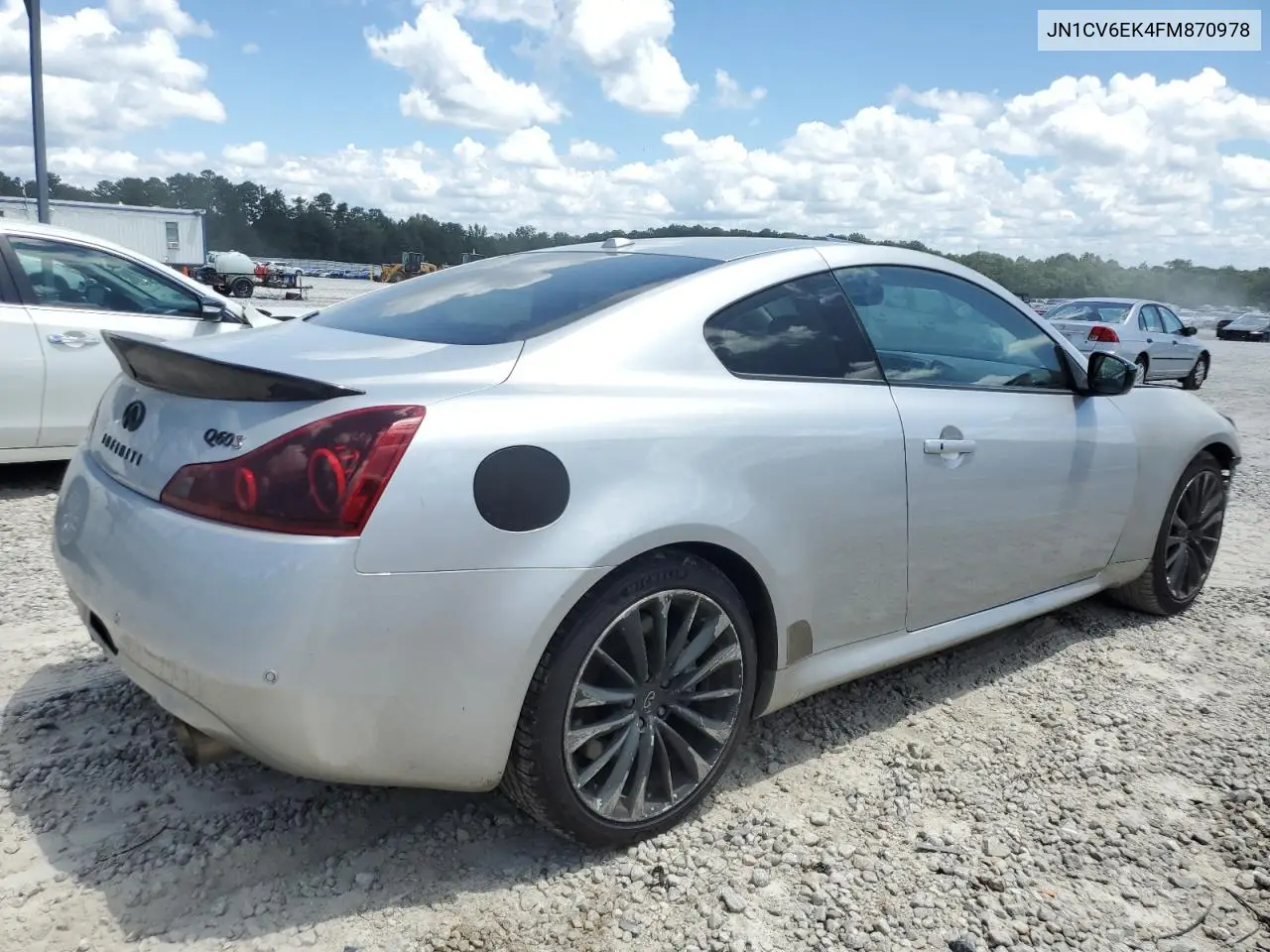 2015 Infiniti Q60 Journey VIN: JN1CV6EK4FM870978 Lot: 64933795