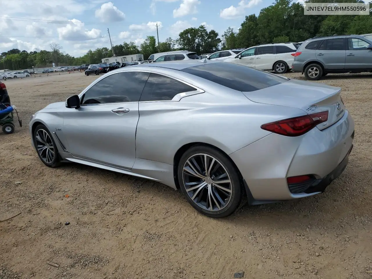 2017 Infiniti Q60 Premium VIN: JN1EV7EL9HM550596 Lot: 54850825