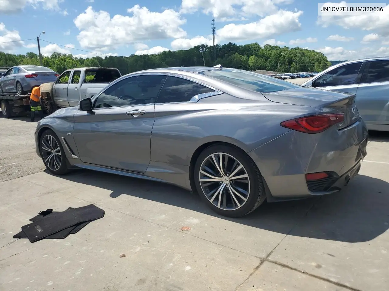 2017 Infiniti Q60 Base VIN: JN1CV7EL8HM320636 Lot: 55202905
