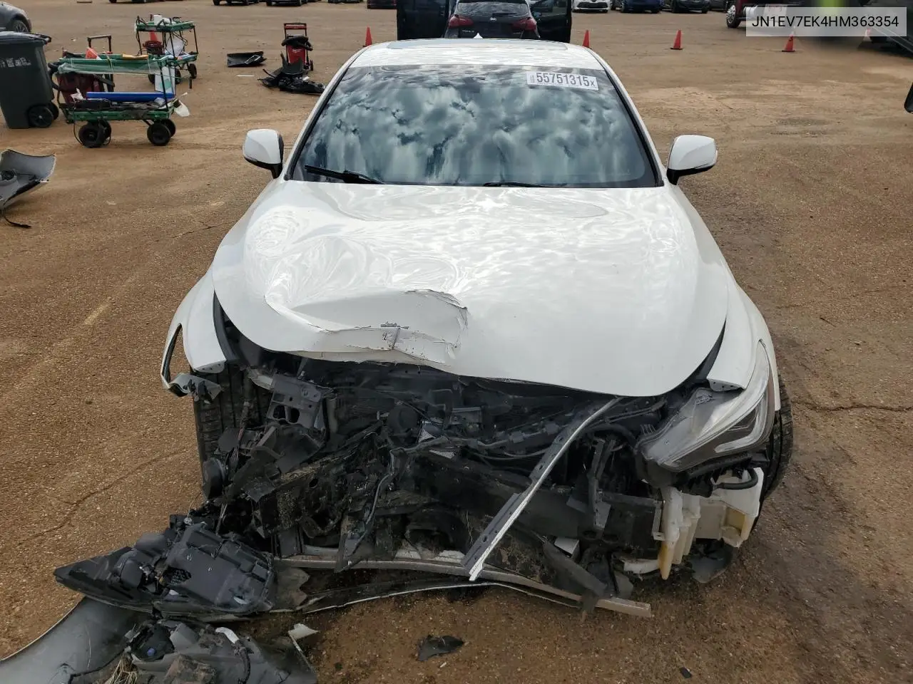 2017 Infiniti Q60 Premium VIN: JN1EV7EK4HM363354 Lot: 55751315