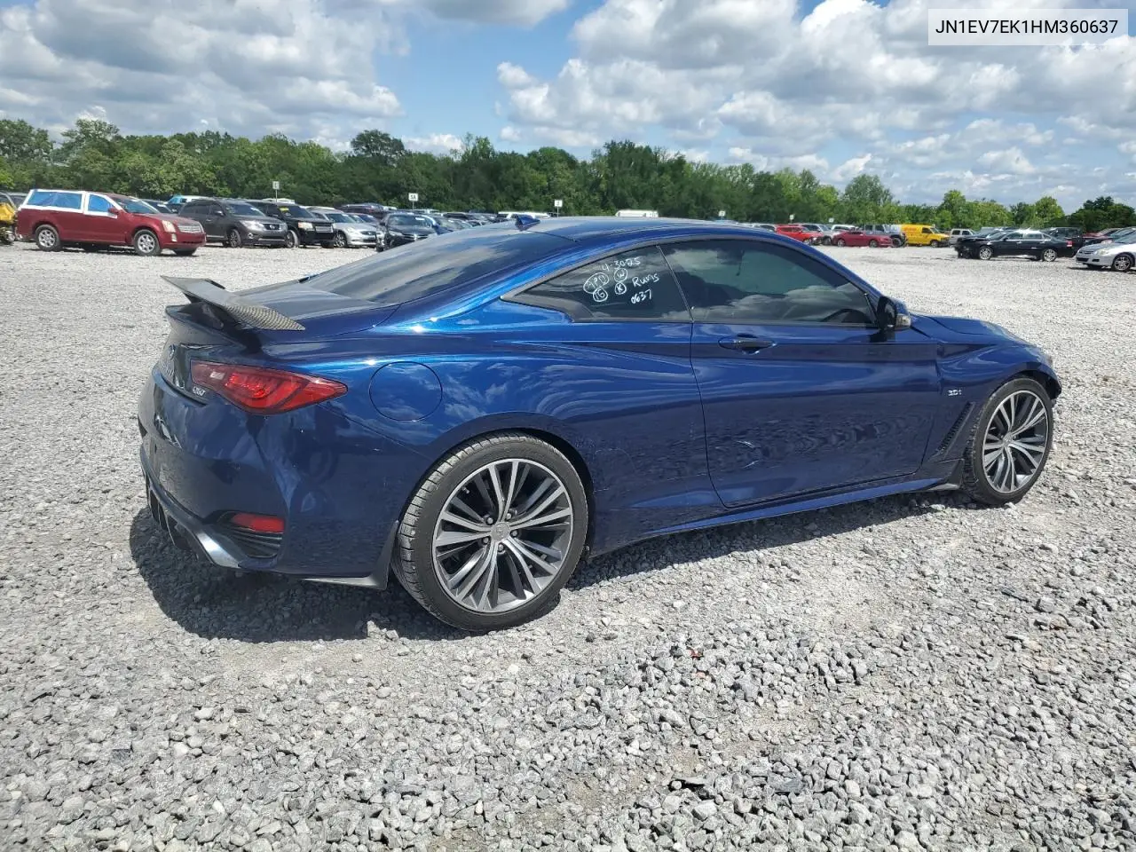 2017 Infiniti Q60 Premium VIN: JN1EV7EK1HM360637 Lot: 55801835