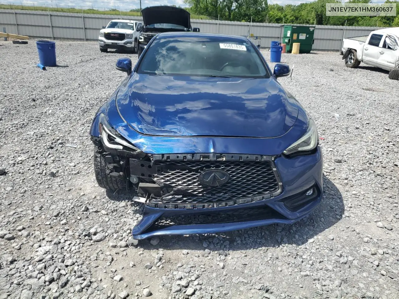 2017 Infiniti Q60 Premium VIN: JN1EV7EK1HM360637 Lot: 55801835